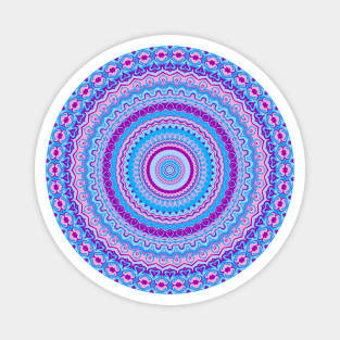 Colorful Hippie Mandala Magnet